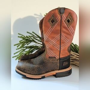 Justin Men's Dalhart 12" Nano Square Toe Work Boots SE4215 Size 13 EE Wide